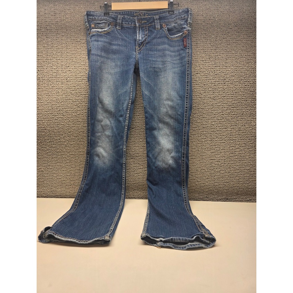 Silver Jeans Co Frances 18 Bootcut Jeans Womens 32 Medium Wash Blue Denim